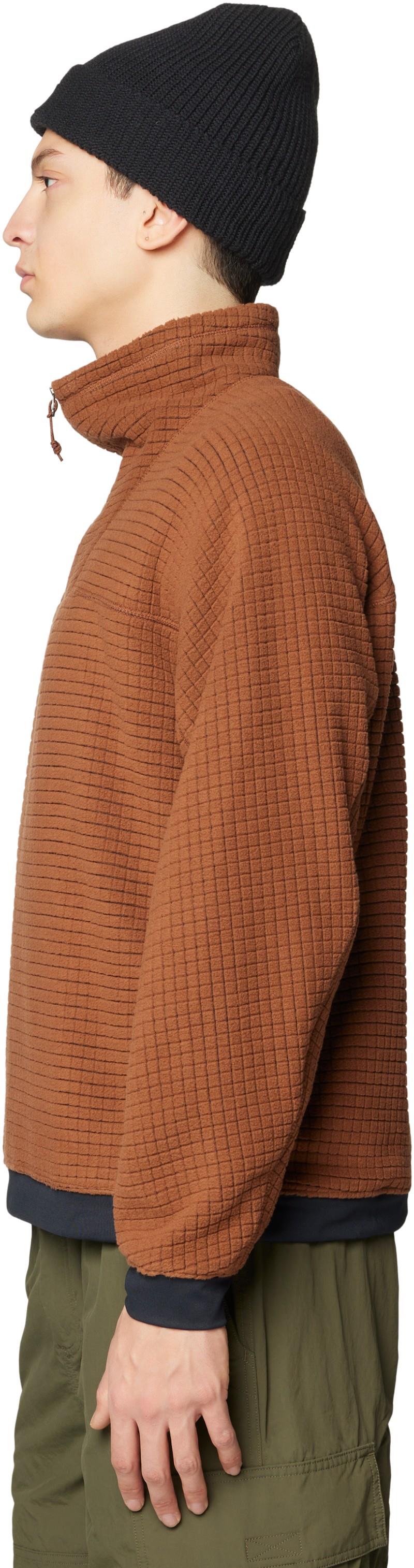 Summit Grid Big Grid Half Zip - Mens - cocoa brown 1