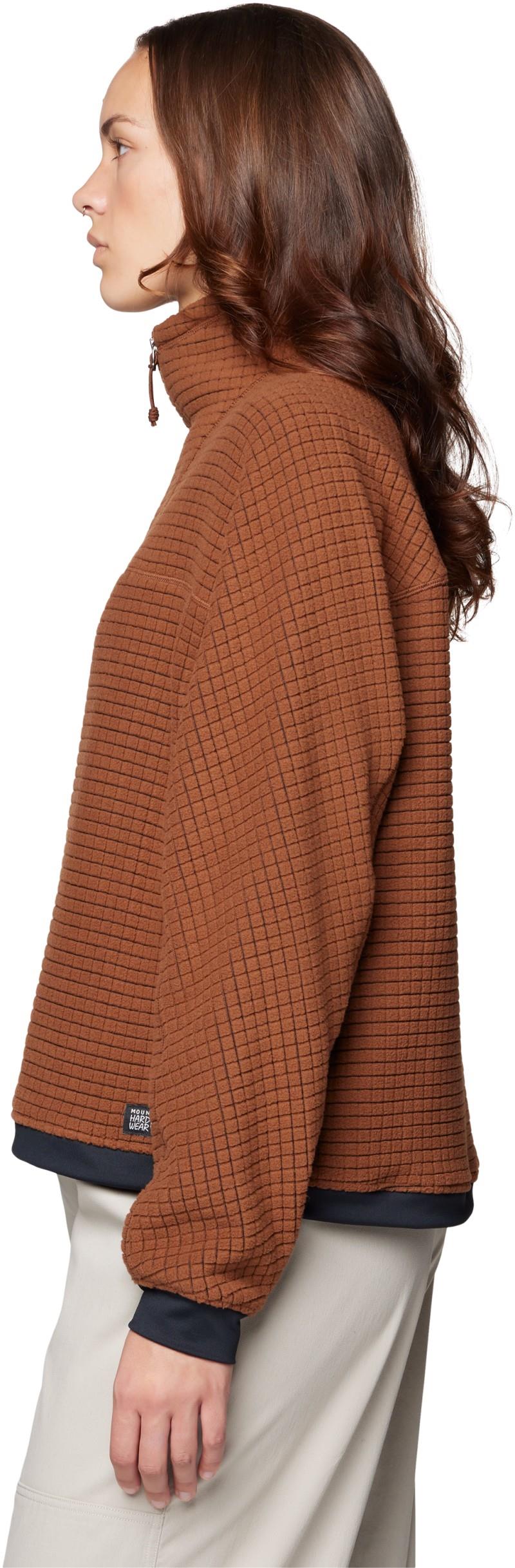 Summit Grid Big Grid Half Zip - Womens - cocoa brown 1