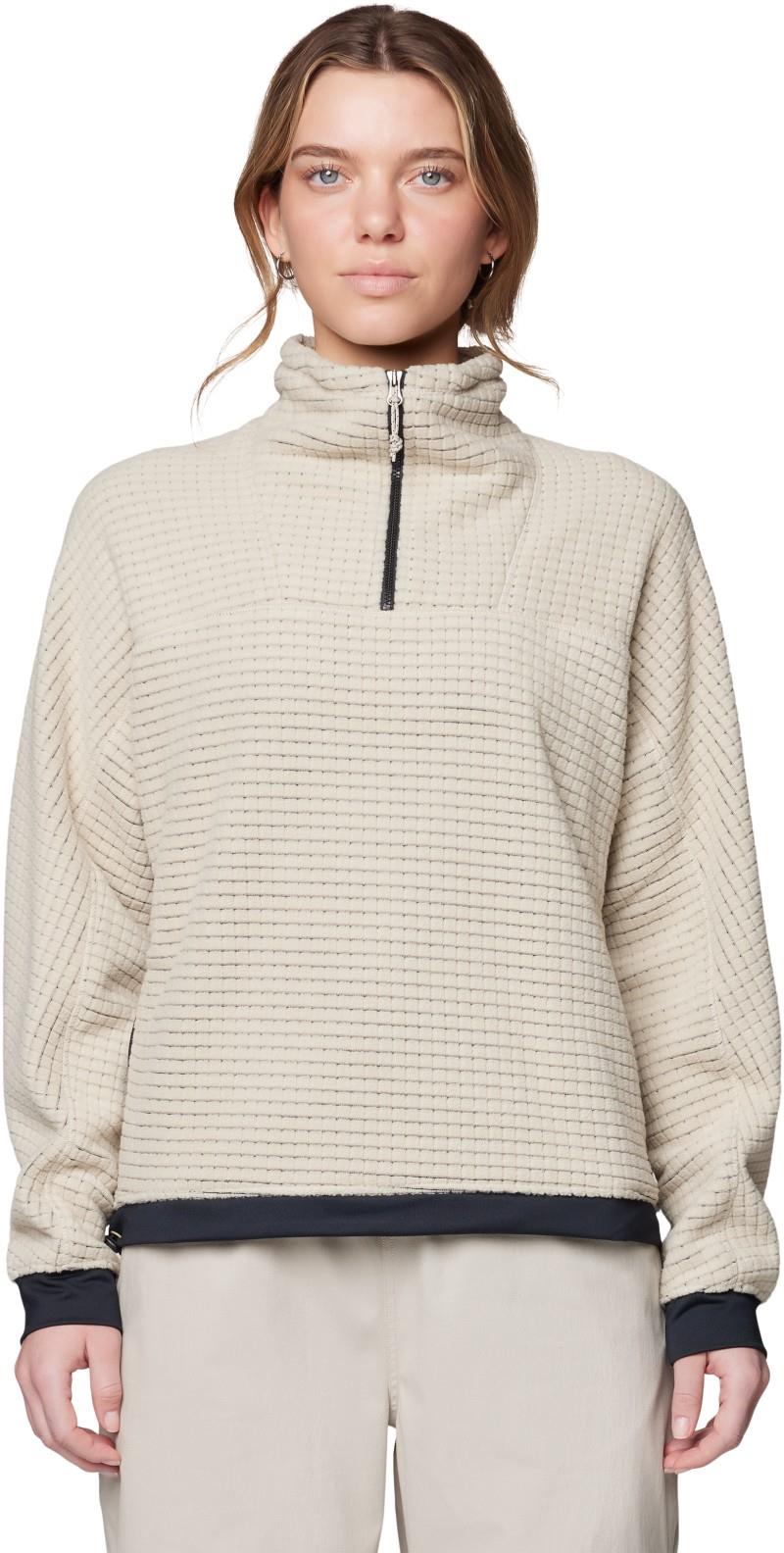 Summit Grid Big Grid Half Zip - Womens - fossil 1