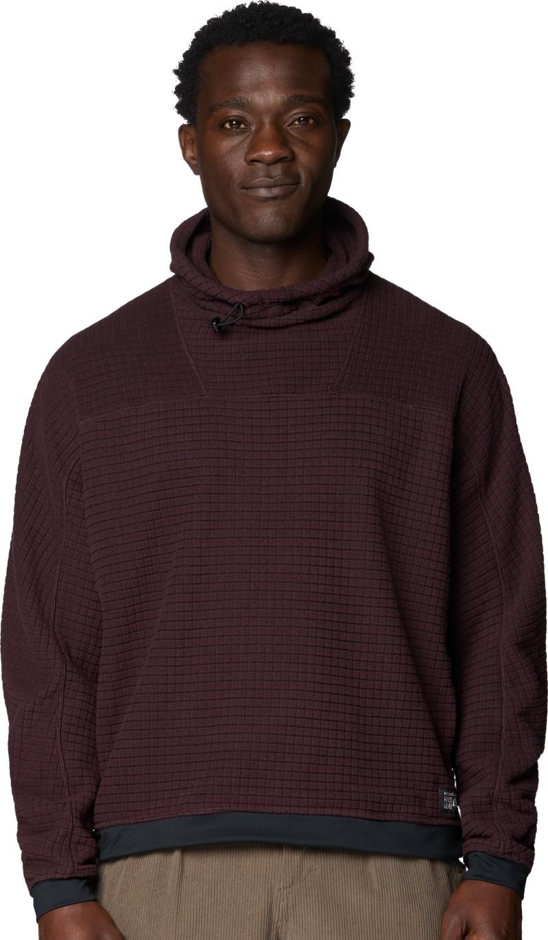 Summit Grid Big Grid Hoody - Mens - deep mulberry 1