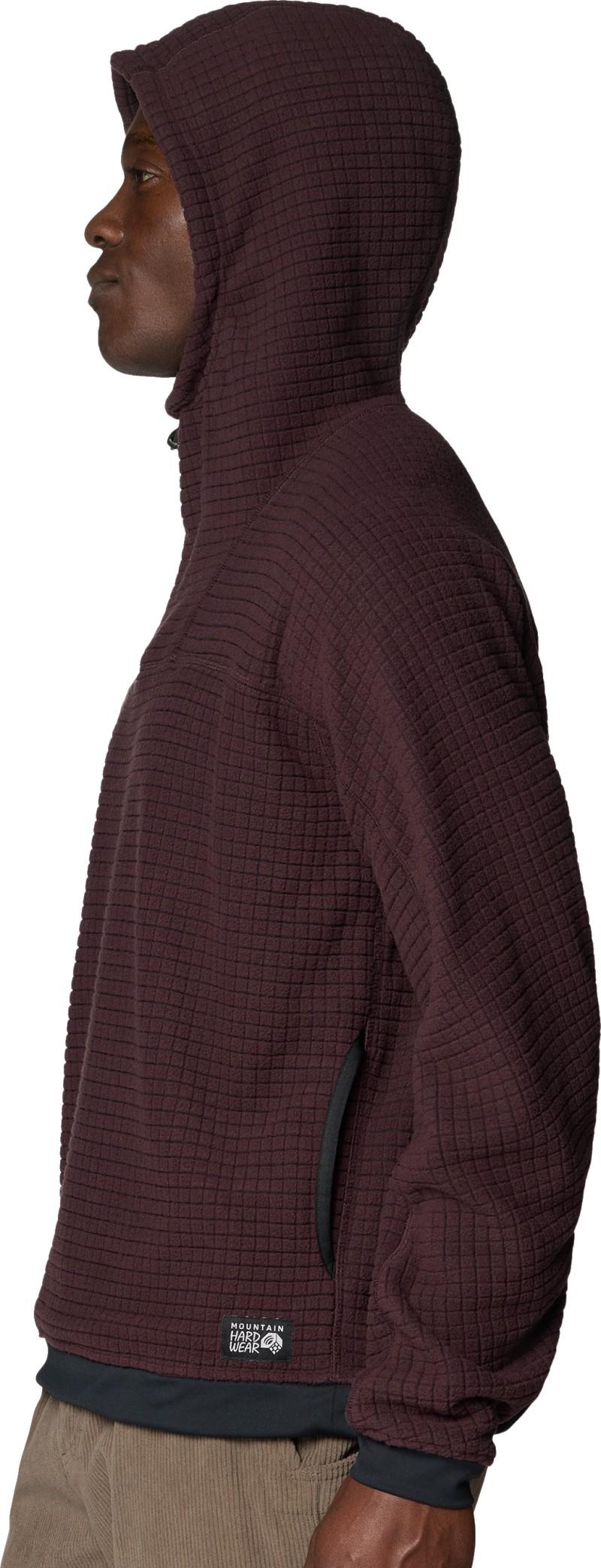 Summit Grid Big Grid Hoody - Mens - deep mulberry 1
