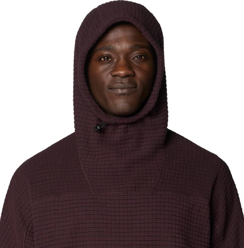 Summit Grid Big Grid Hoody - Mens - deep mulberry 1