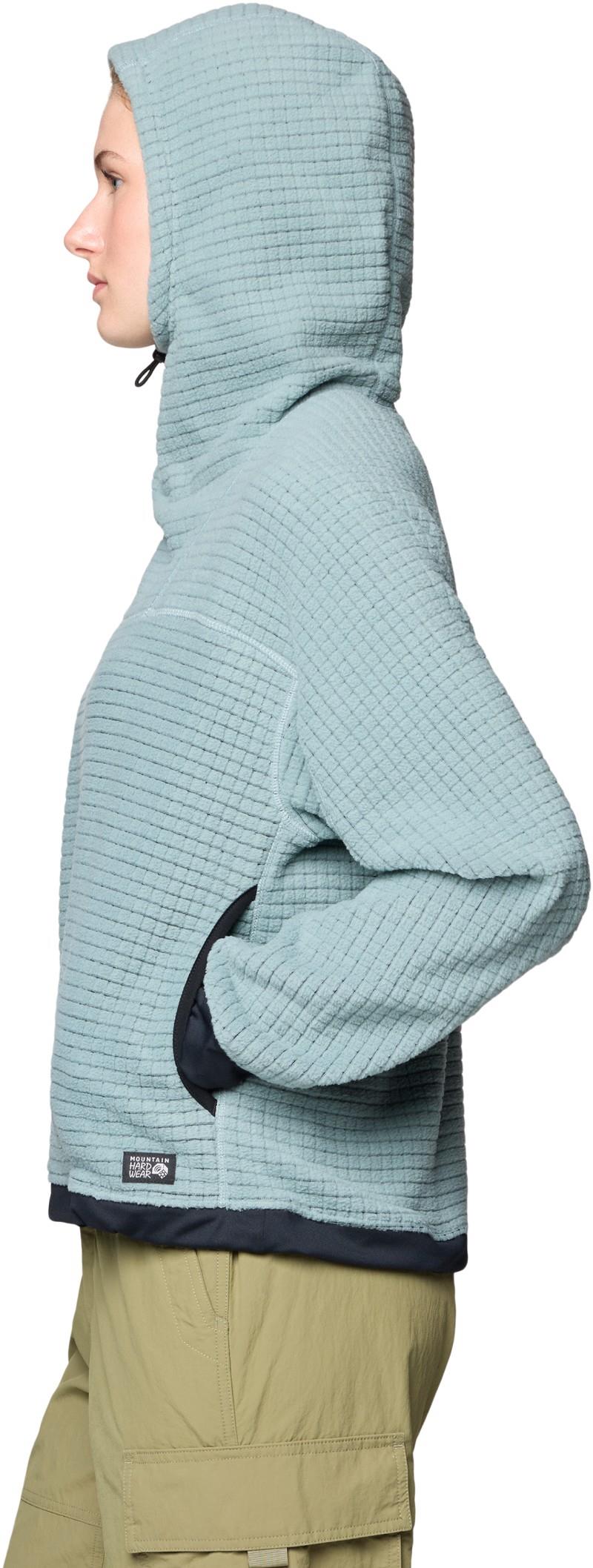 Summit Grid Big Grid Hoody - Womens - blue sage 1