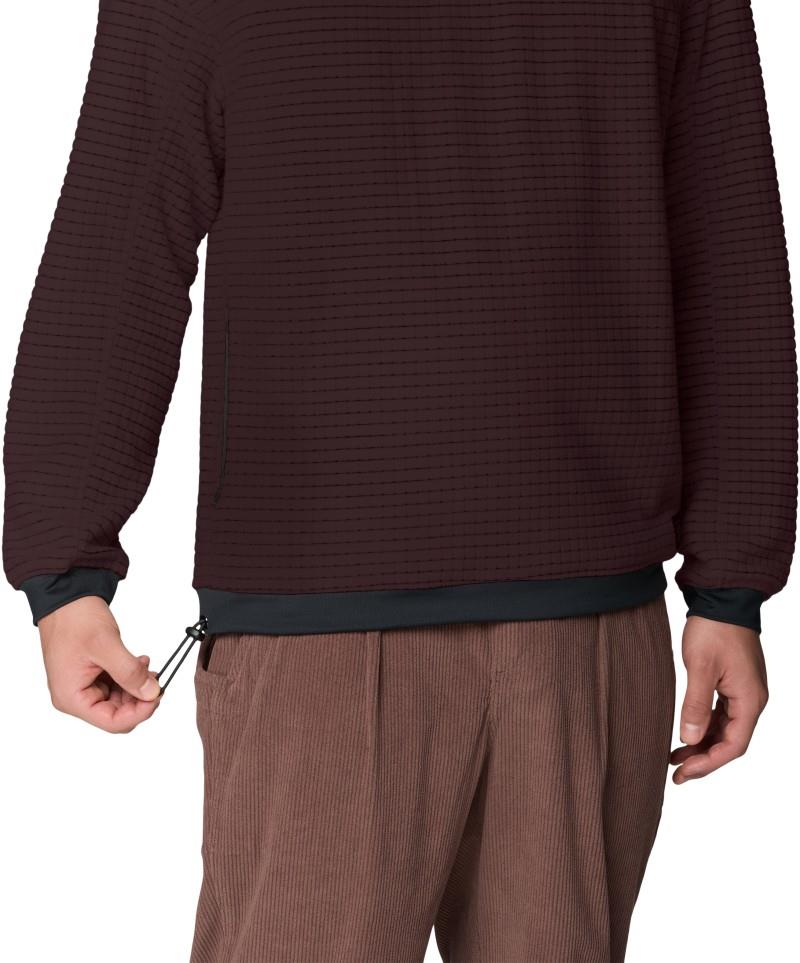 Summit Grid Big Grid Pullover Crew - Mens - deep mulberry 1