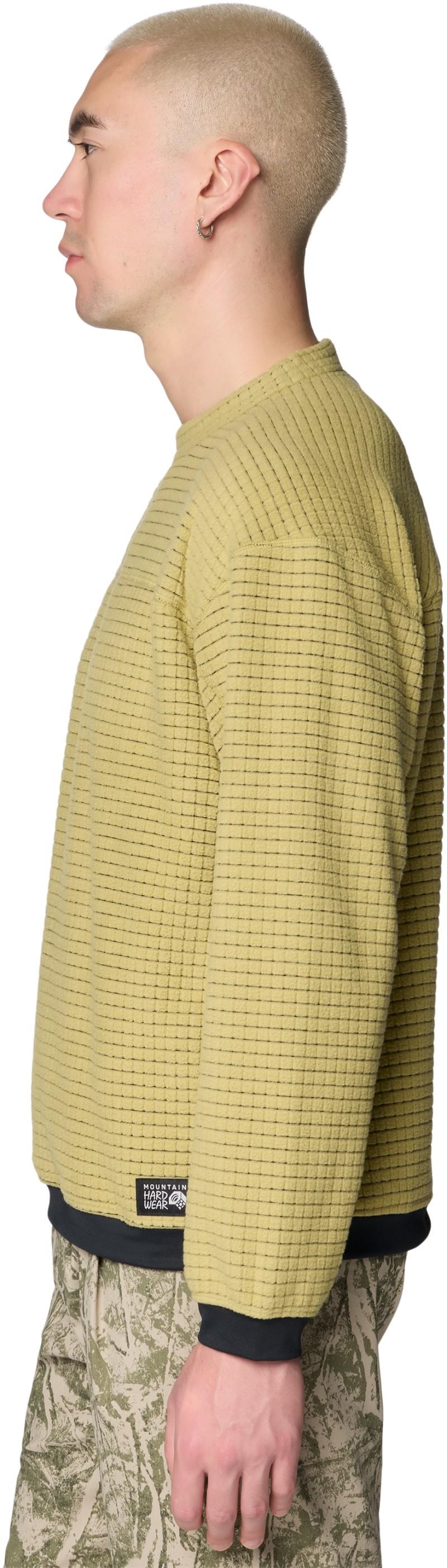 Summit Grid Big Grid Pullover Crew - Mens - forest moss 1