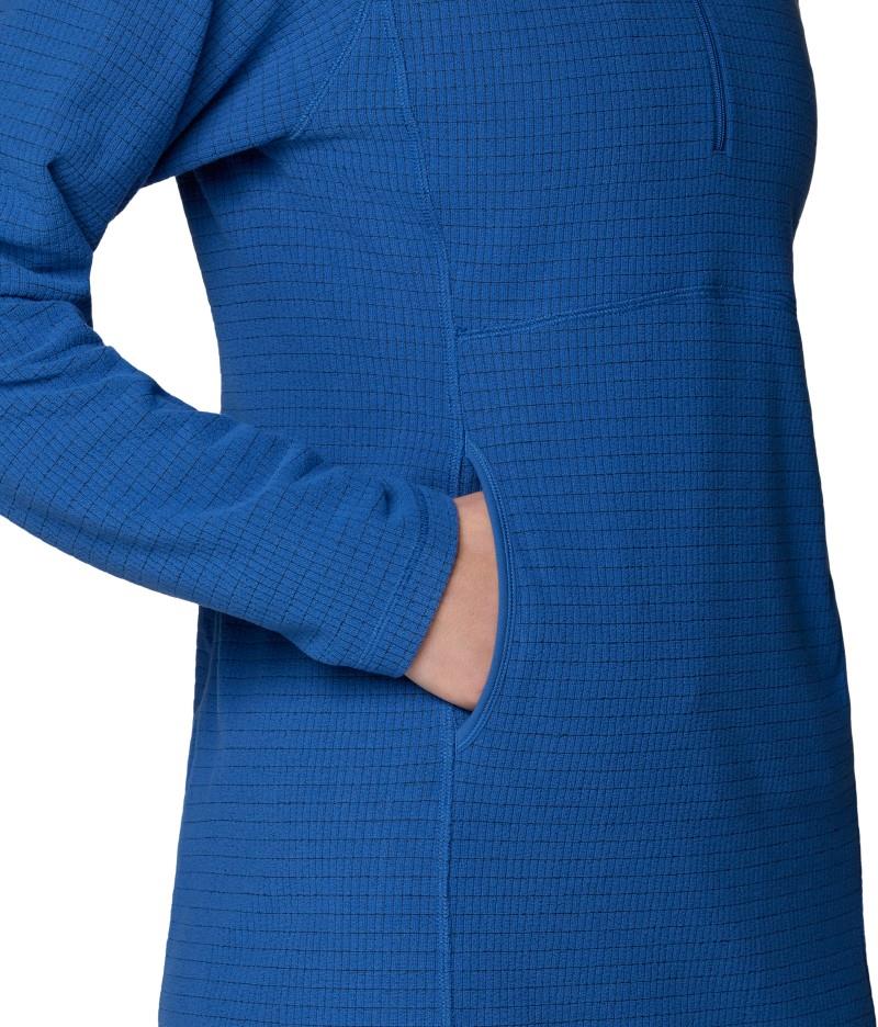Summit Grid Dress - Womens - berry blue 1