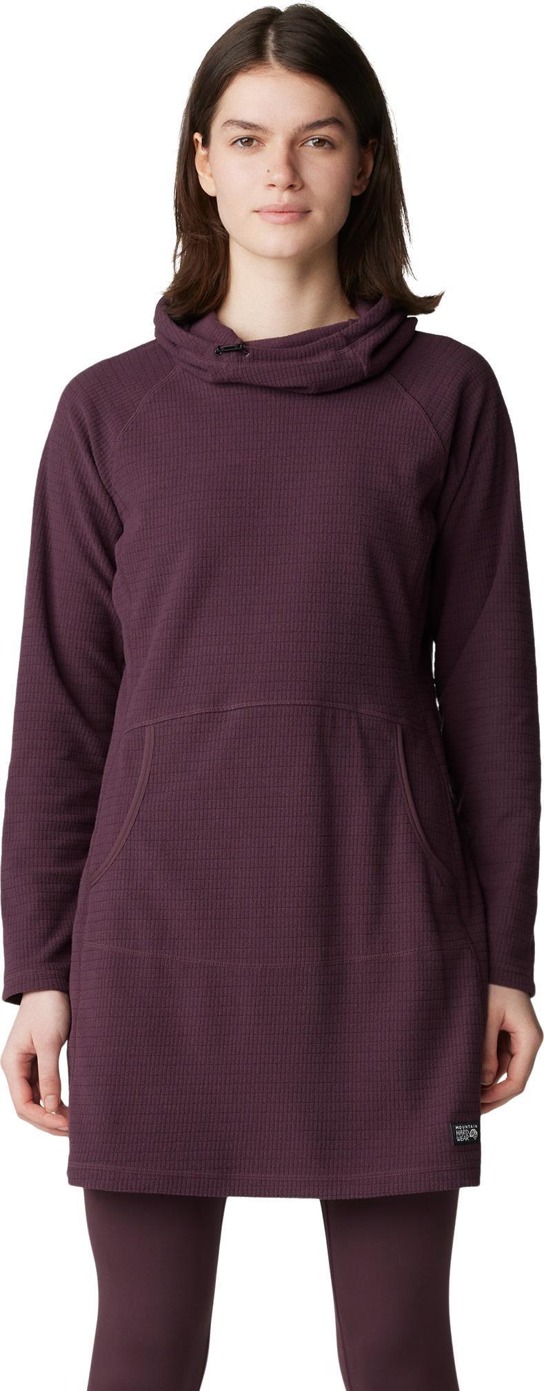Summit Grid Dress - blackberry 1
