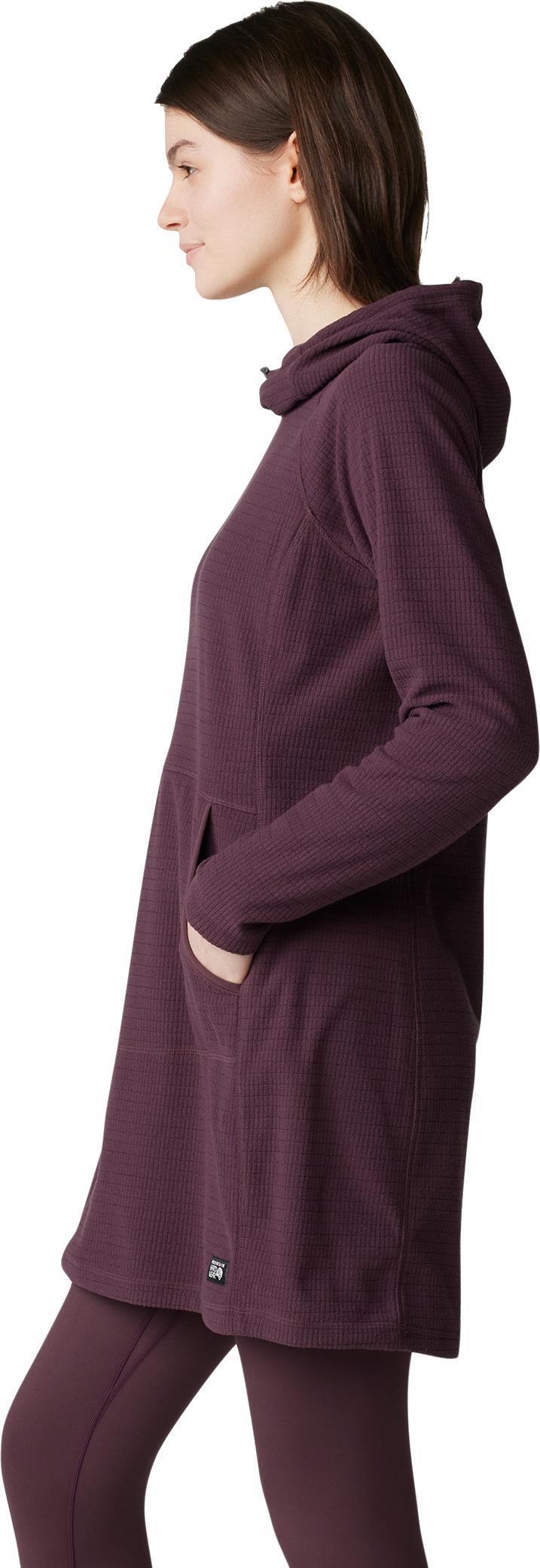 Summit Grid Dress - blackberry 1