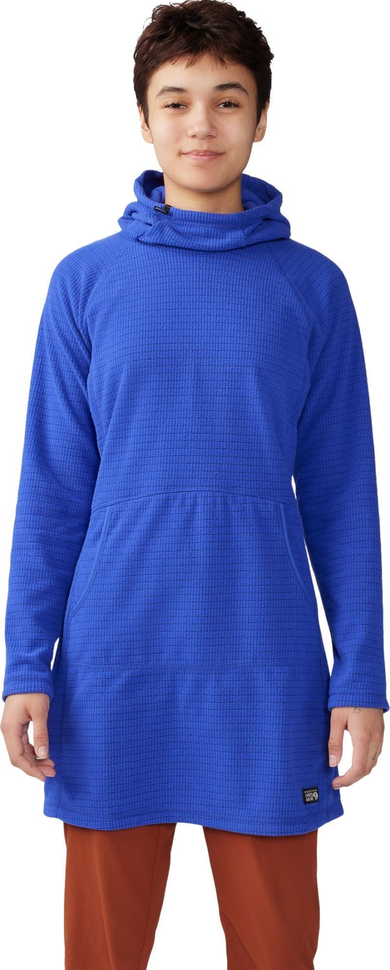 Summit Grid Dress - blue print 1