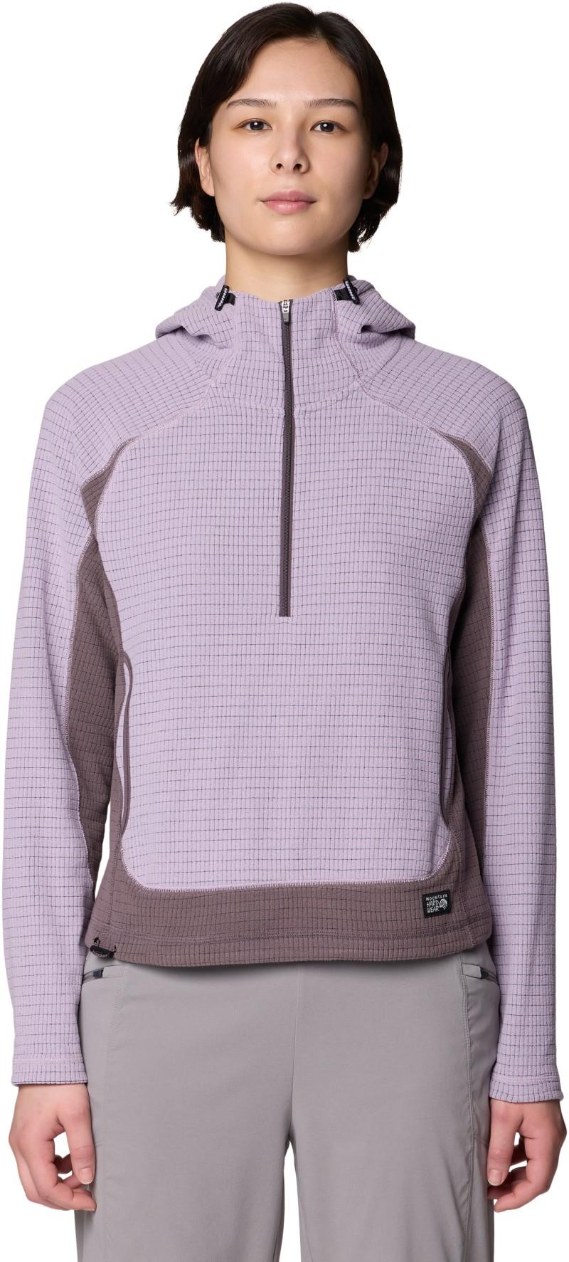 Summit Grid Half Zip Hoody - Womens - atmospheric / purple sage 1