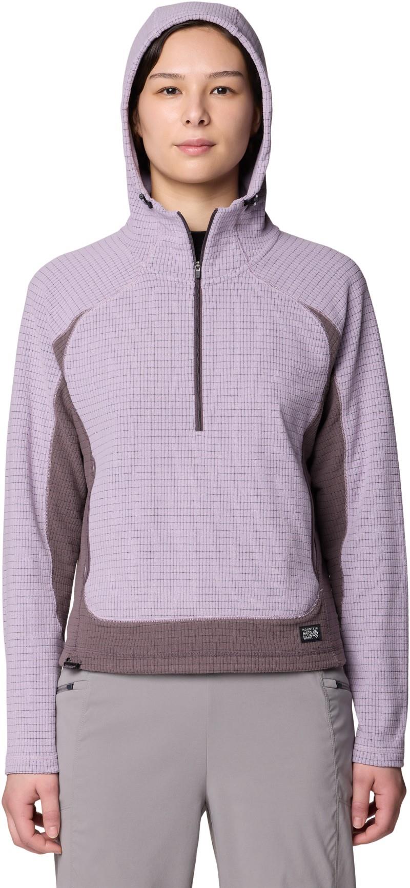 Summit Grid Half Zip Hoody - Womens - atmospheric / purple sage 1