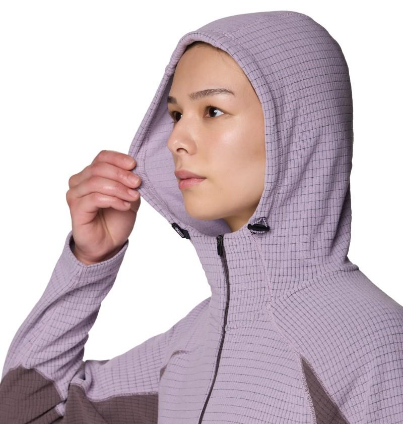 Summit Grid Half Zip Hoody - Womens - atmospheric / purple sage 1