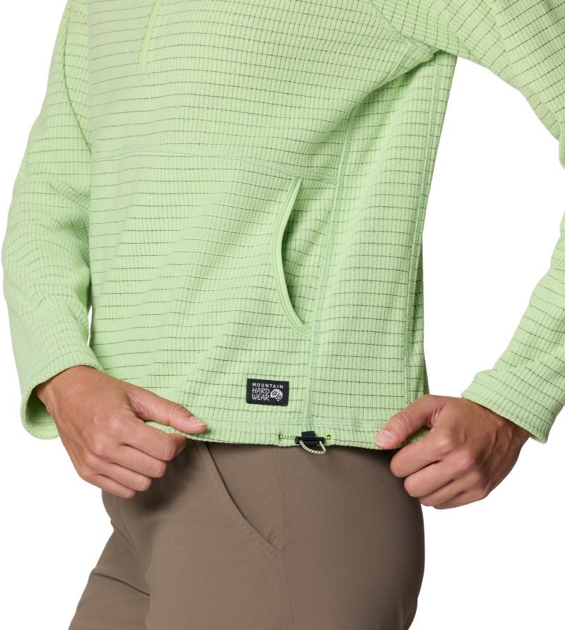 Summit Grid Half Zip Hoody - Womens - frozen in lime 1