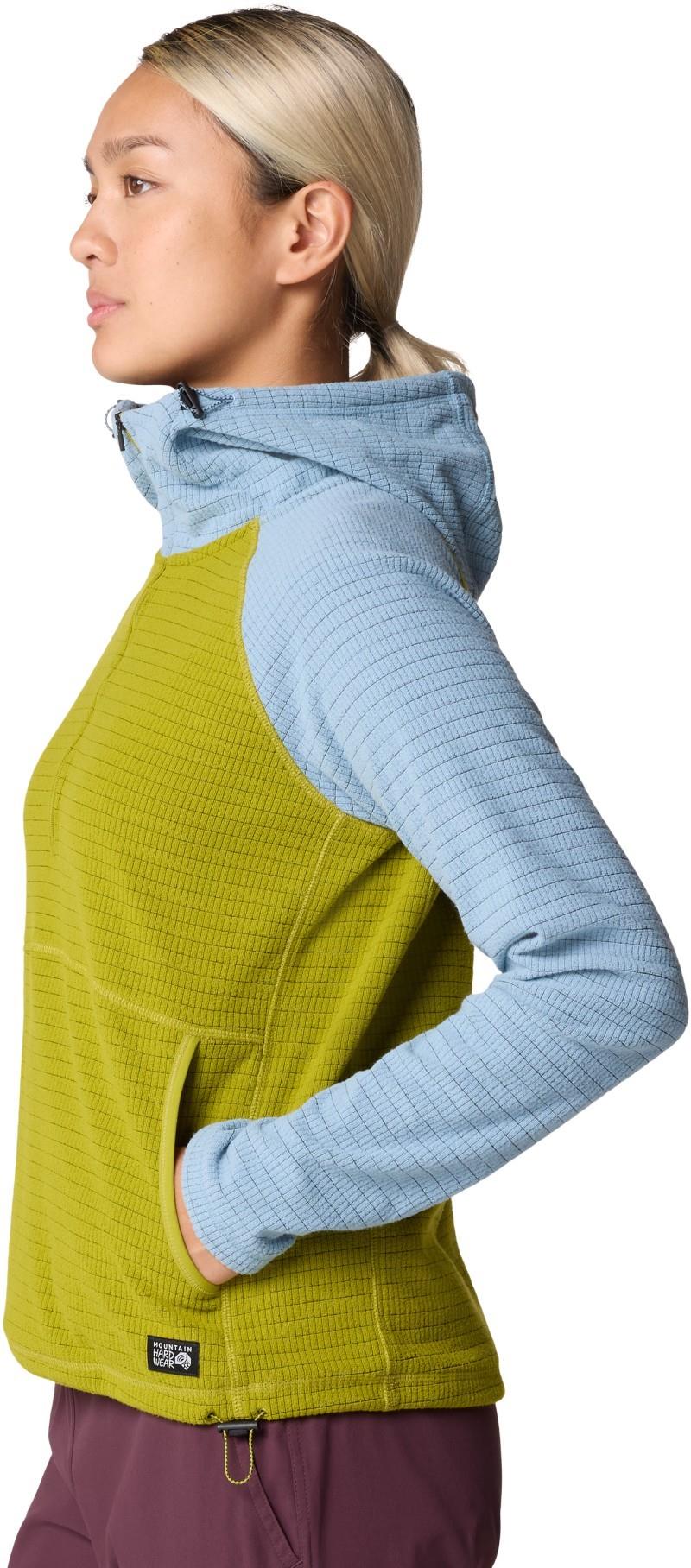 Summit Grid Half Zip Hoody - Womens - python green / element 1