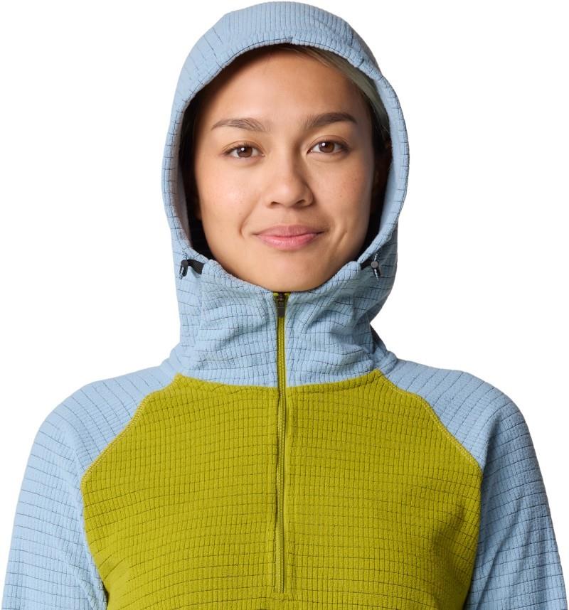 Summit Grid Half Zip Hoody - Womens - python green / element 1