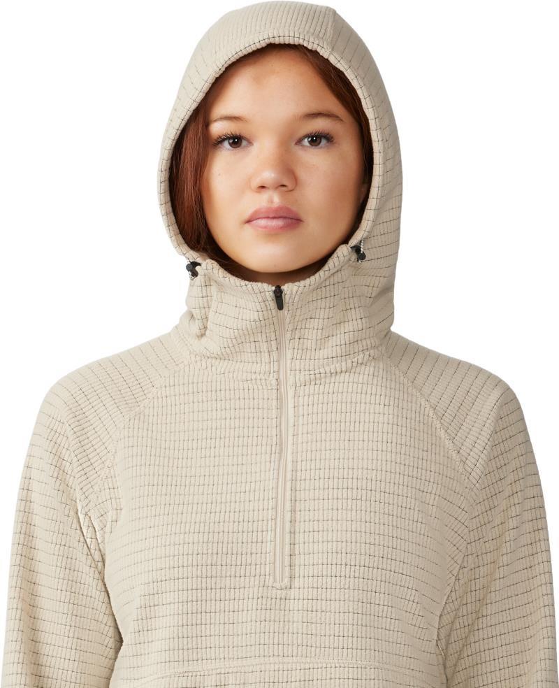 Summit Grid Half Zip Hoody - Womens - wild oyster 1