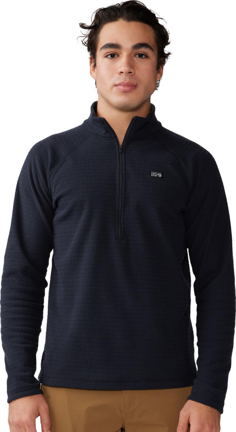 Summit Grid Half Zip - Mens - Black 1