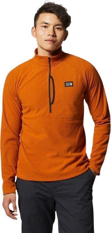 Summit Grid Half Zip - Mens - Bright Copper 1