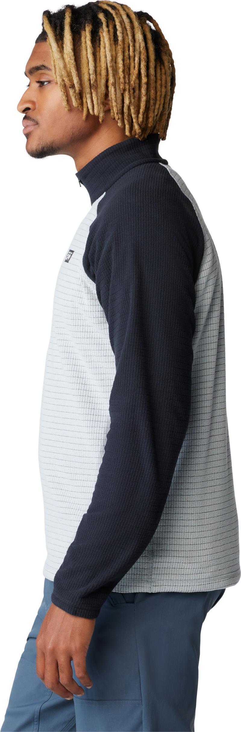 Summit Grid Half Zip - Mens - Glacial / Black 3