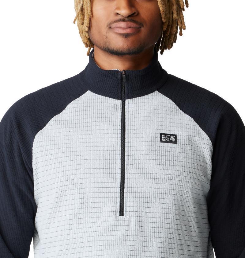 Summit Grid Half Zip - Mens - Glacial / Black 4