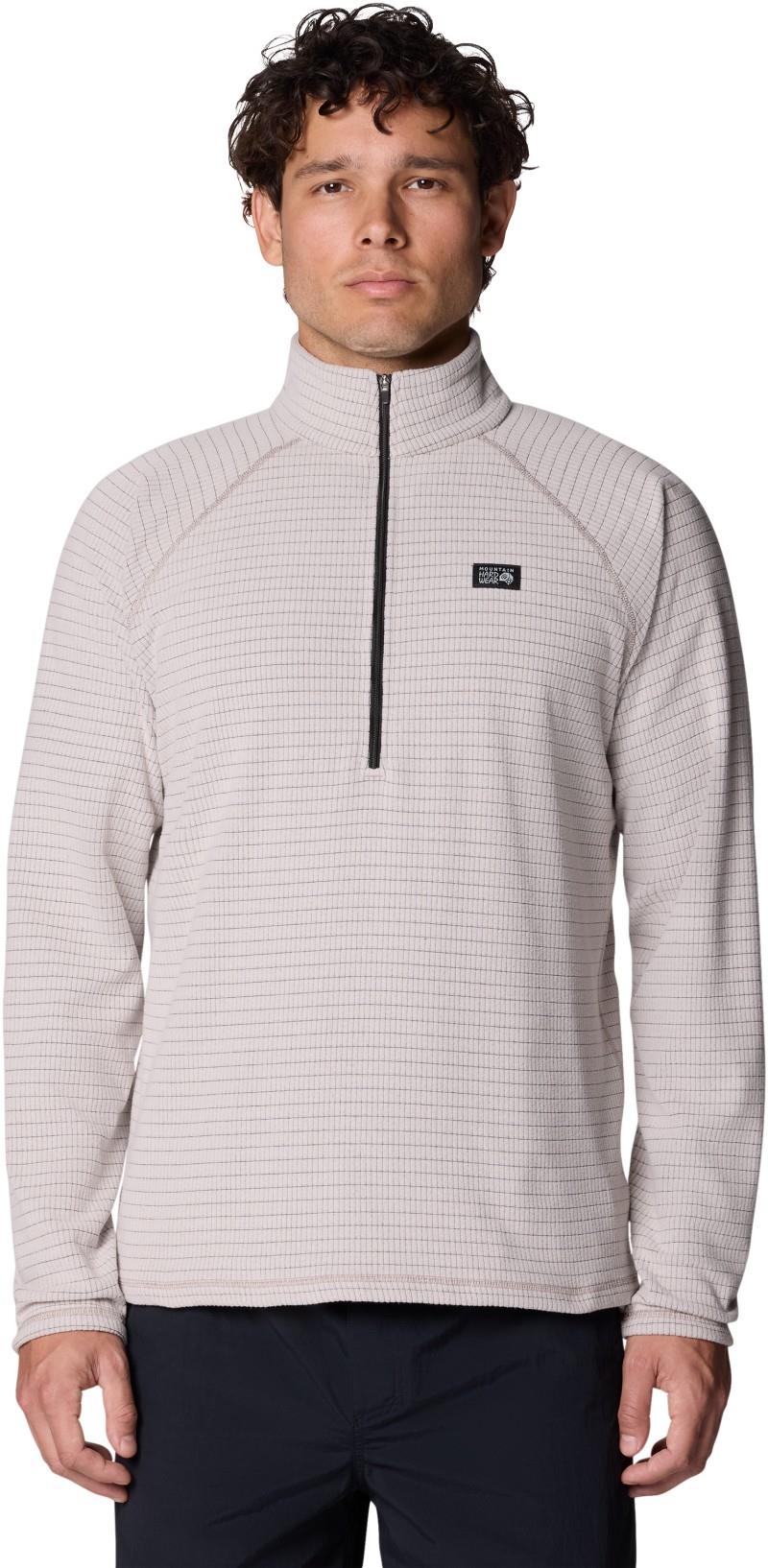 Summit Grid Half Zip - Mens - city fog 1