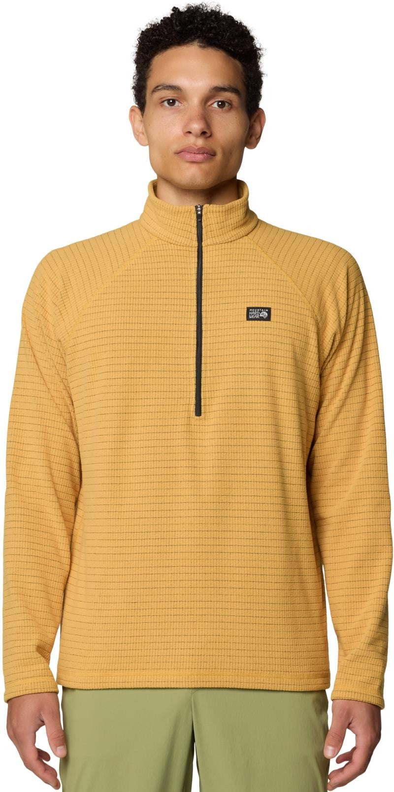 Summit Grid Half Zip - Mens - sundown gold 1