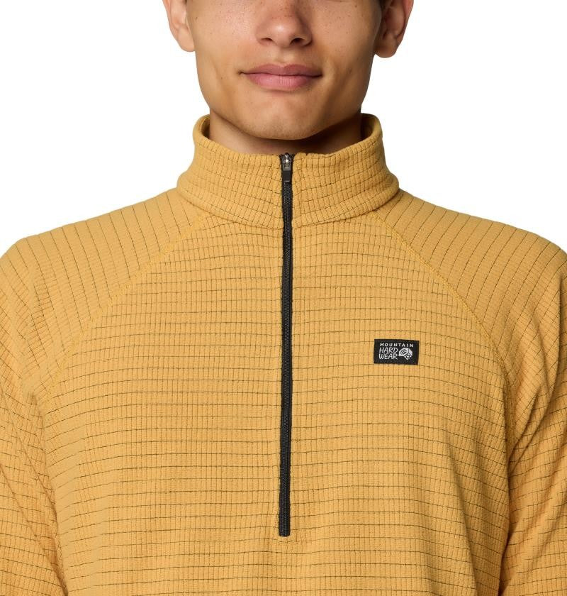 Summit Grid Half Zip - Mens - sundown gold 1