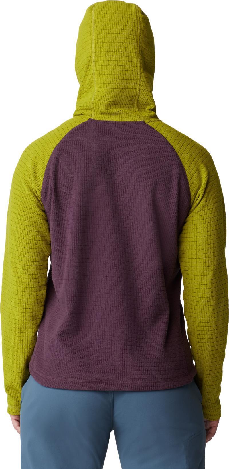 Summit Grid Half Zip - Womens - blackberry / python green 1