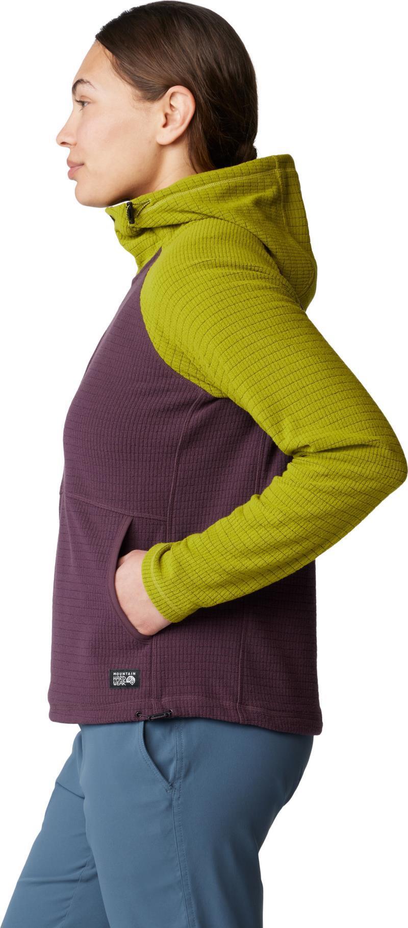 Summit Grid Half Zip - Womens - blackberry / python green 1