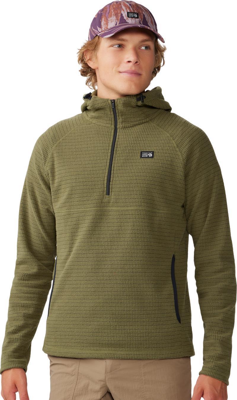 Summit Grid Hoody - Mens - Combat Green 1