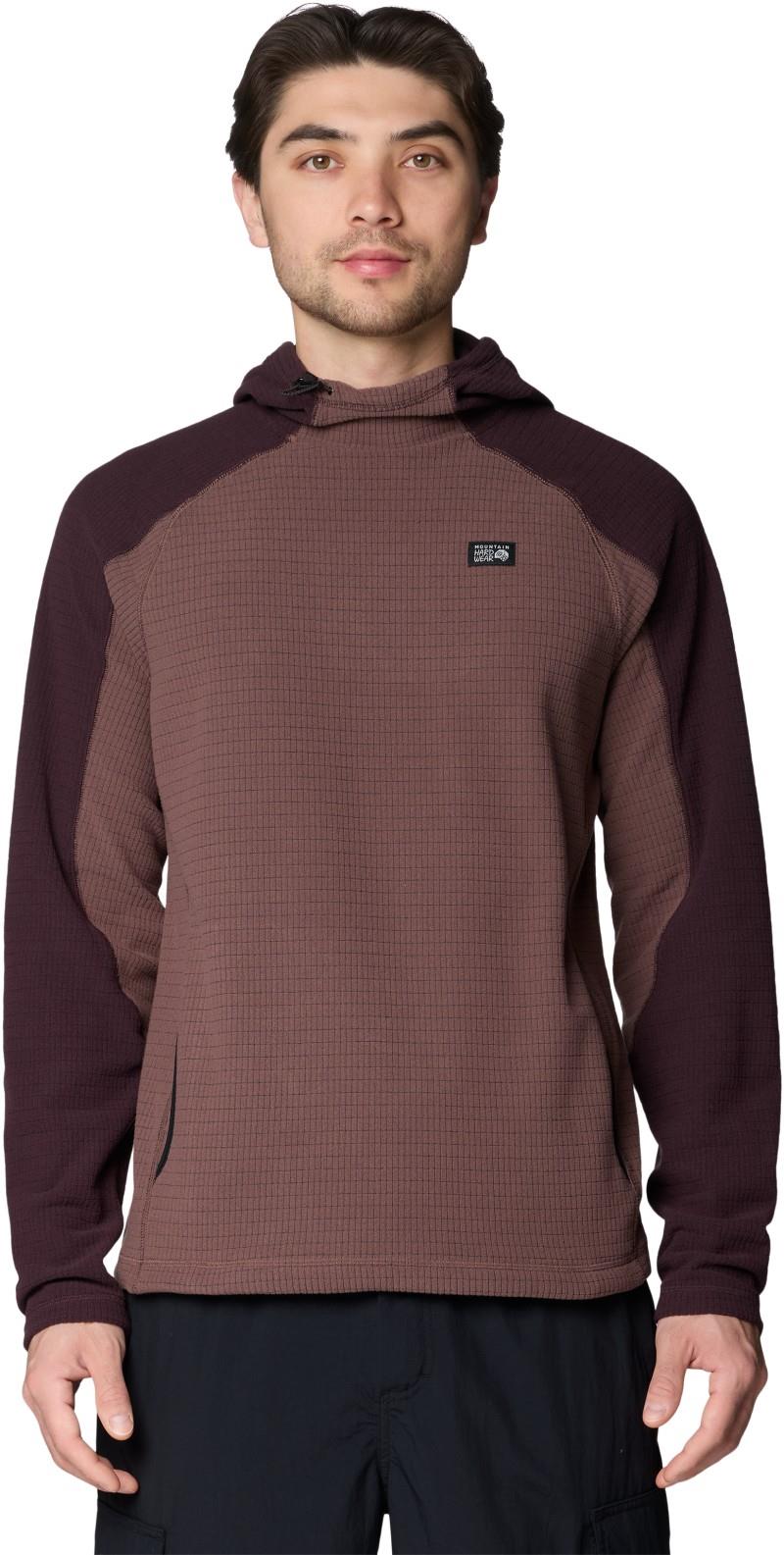 Summit Grid Hoody - Mens - carob 1