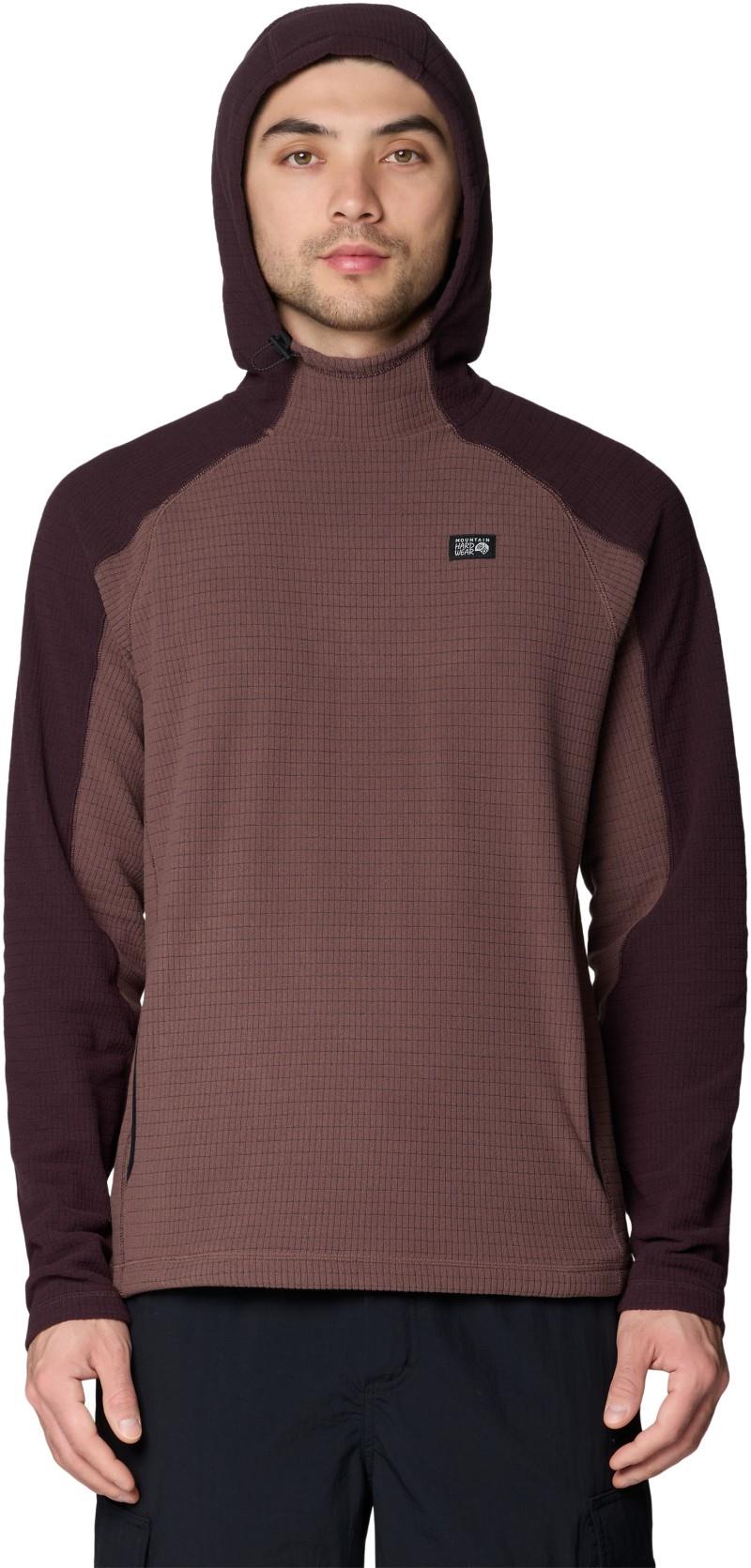 Summit Grid Hoody - Mens - carob 1