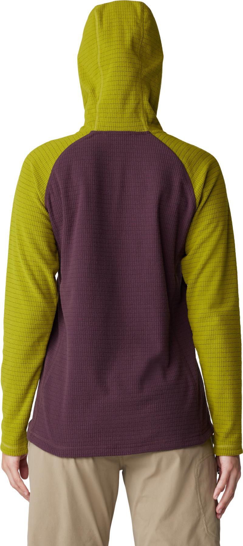 Summit Grid Tunic Hoody - Womens - Blackberry / Python Green 2