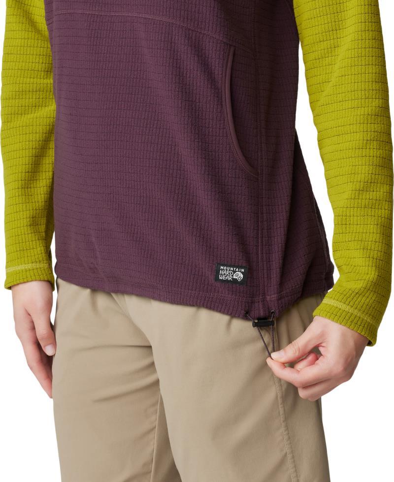 Summit Grid Tunic Hoody - Womens - Blackberry / Python Green 3