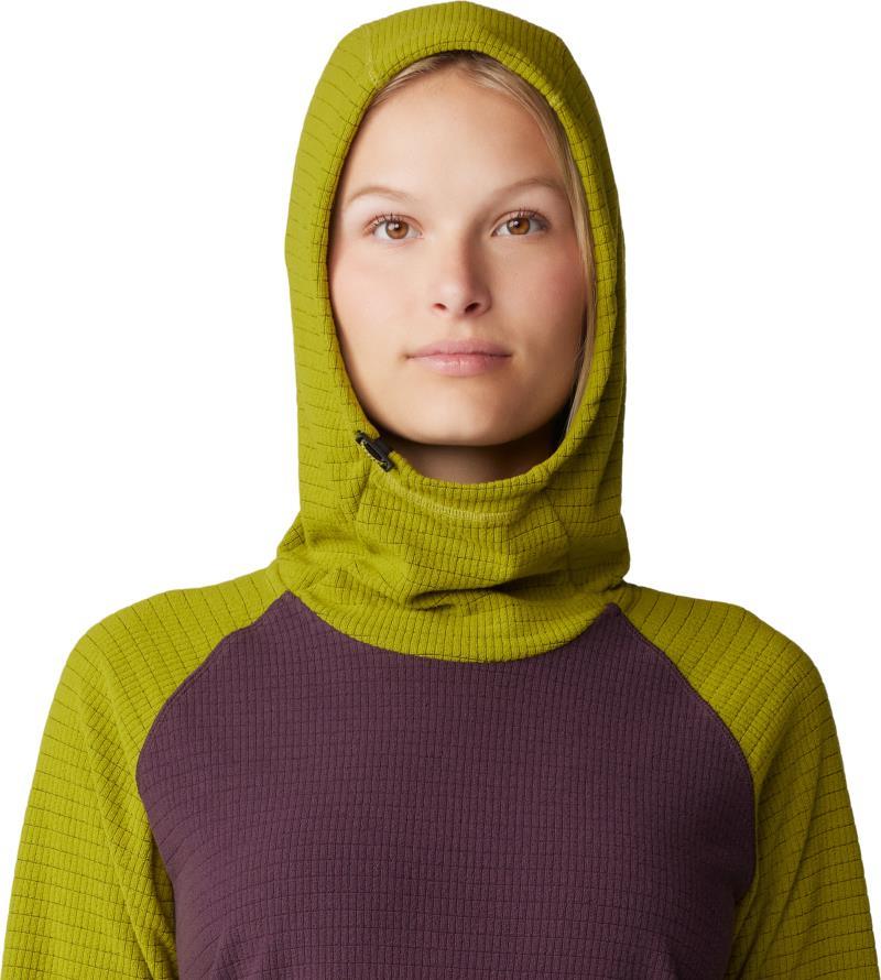 Summit Grid Tunic Hoody - Womens - Blackberry / Python Green 4