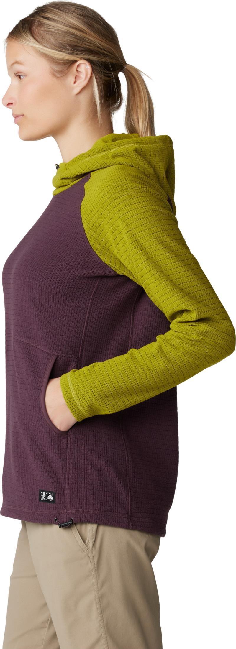 Summit Grid Tunic Hoody - Womens - Blackberry / Python Green 5