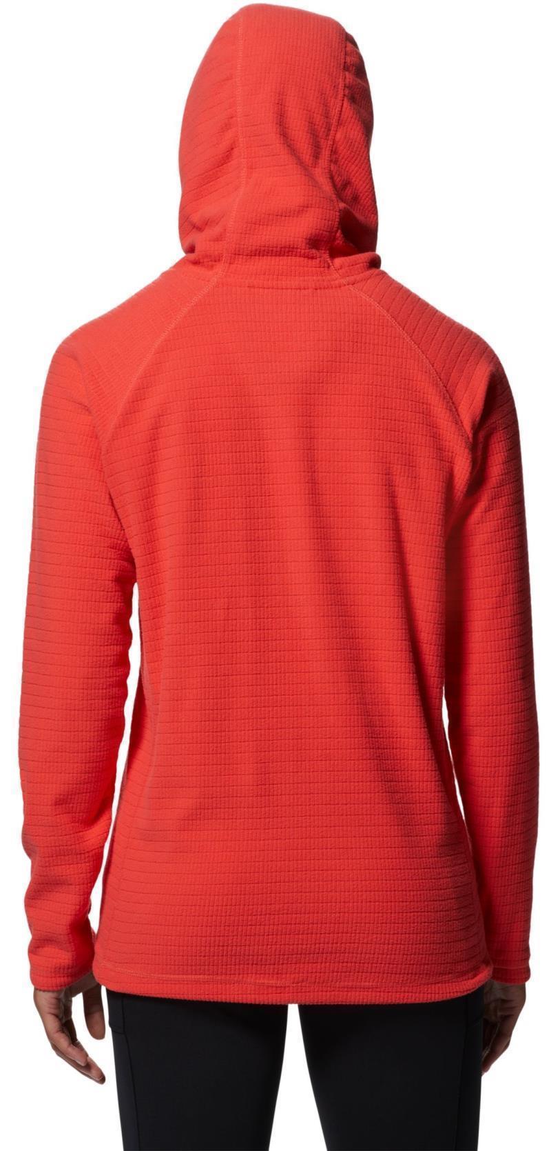 Summit Grid Tunic Hoody - Womens - Solar Pink 2