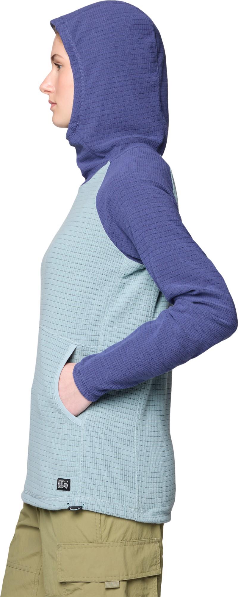 Summit Grid Tunic Hoody - Womens - ice shadow / lapis dusk 1