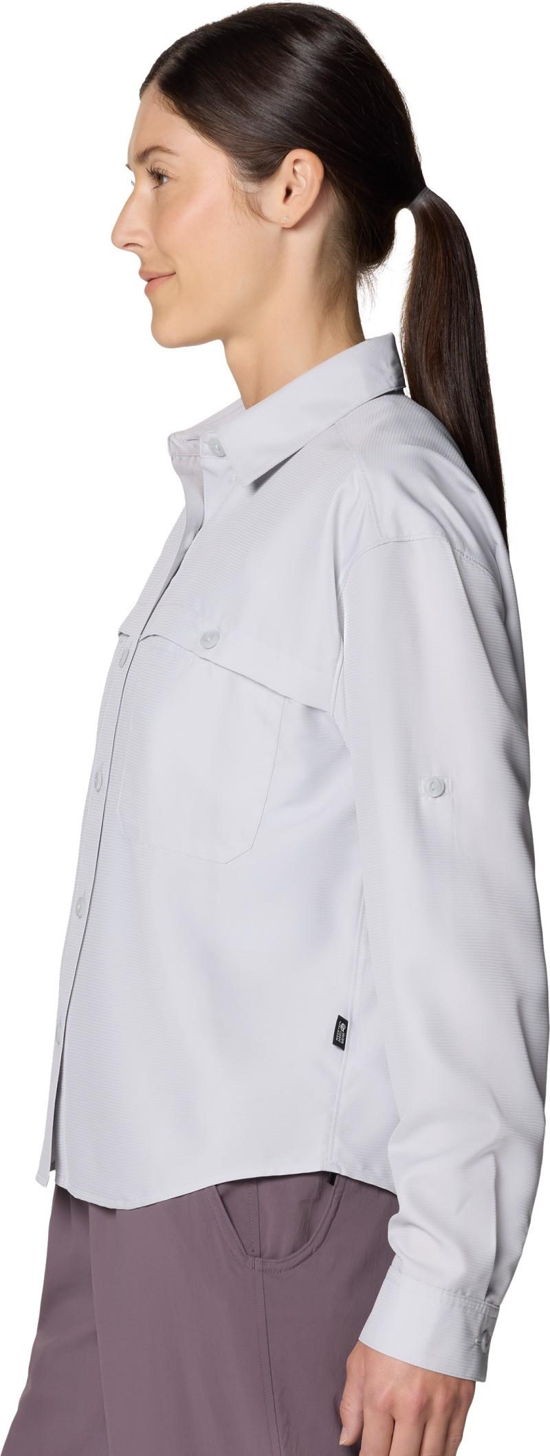 Sun Drift Cooling LS Shirt - Womens - grey ice 1