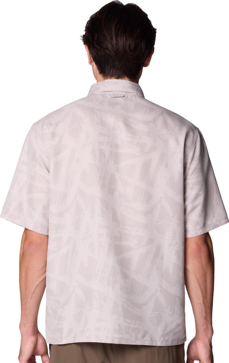 Sun Drift Cooling Printed SS Shirt - Mens - city fog brushstrokes print 1