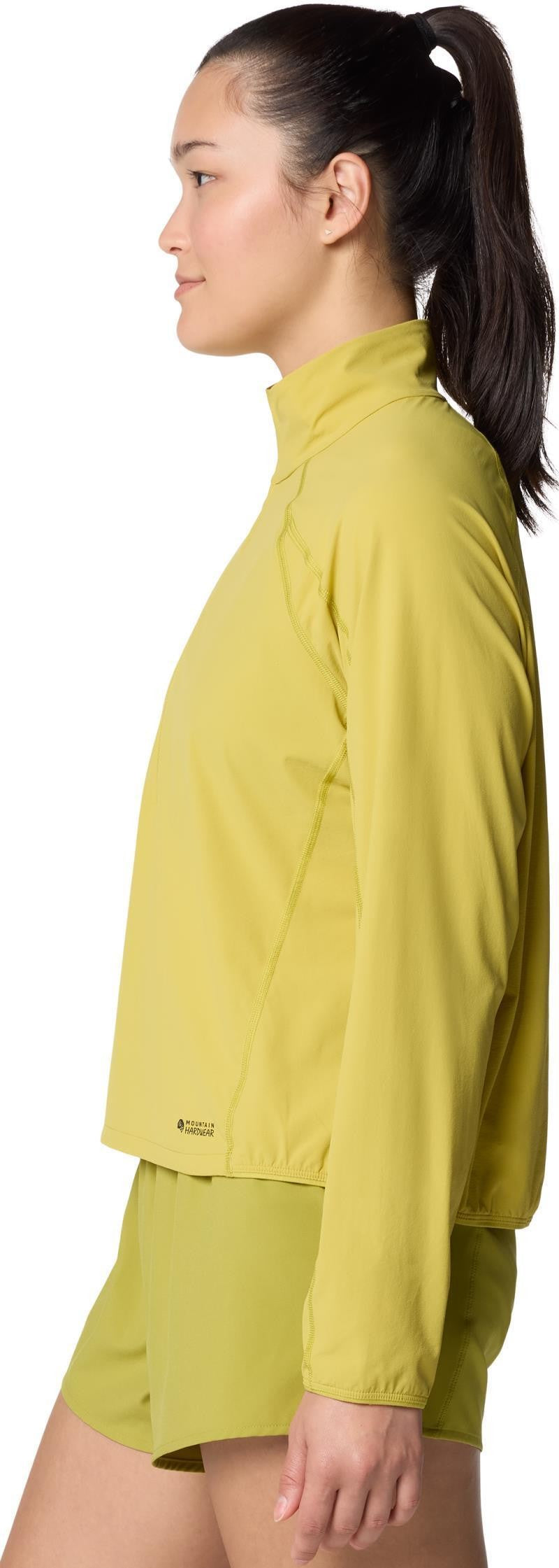 Sunshield Half Zip - Womens - bright olive 1