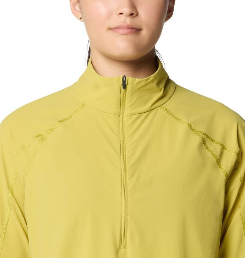 Sunshield Half Zip - Womens - bright olive 1