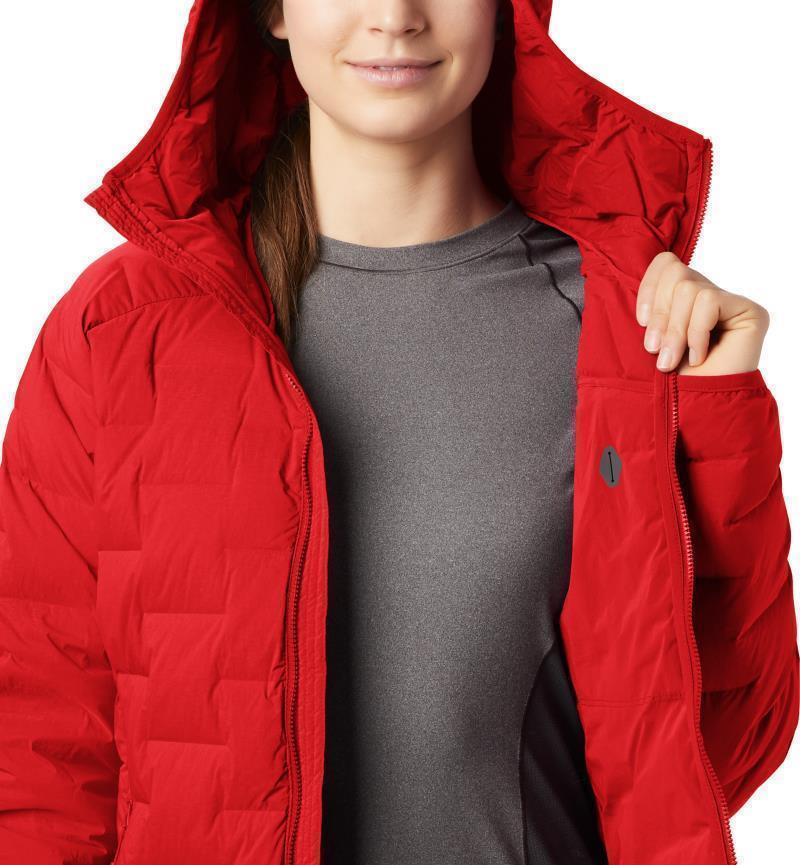 Super/DS Stretchdown Hooded Jacket - Womens - Fiery Red 5