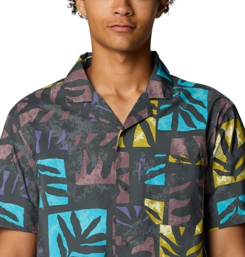 Trail Sender Camp Shirt - Mens - allium meadows print 1