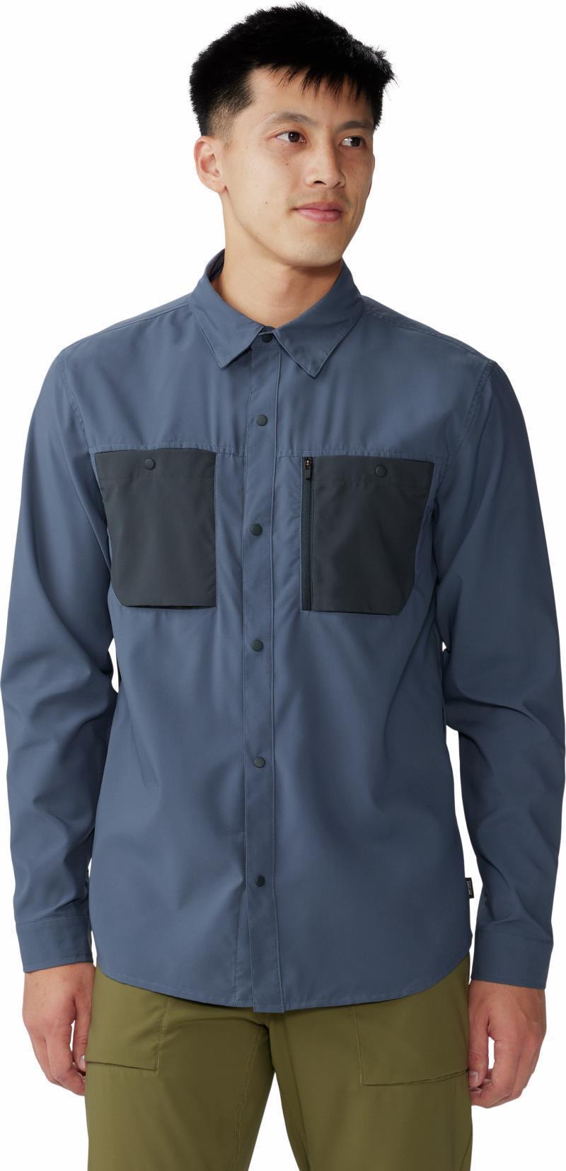 Trail Sender LS - Mens - Blue Slate / Dark Storm 1