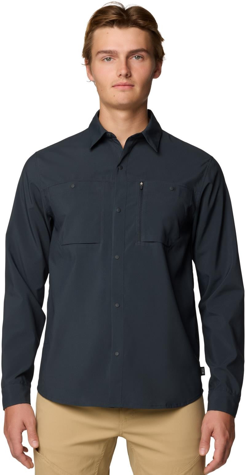 Trail Sender LS - Mens - dark storm 1
