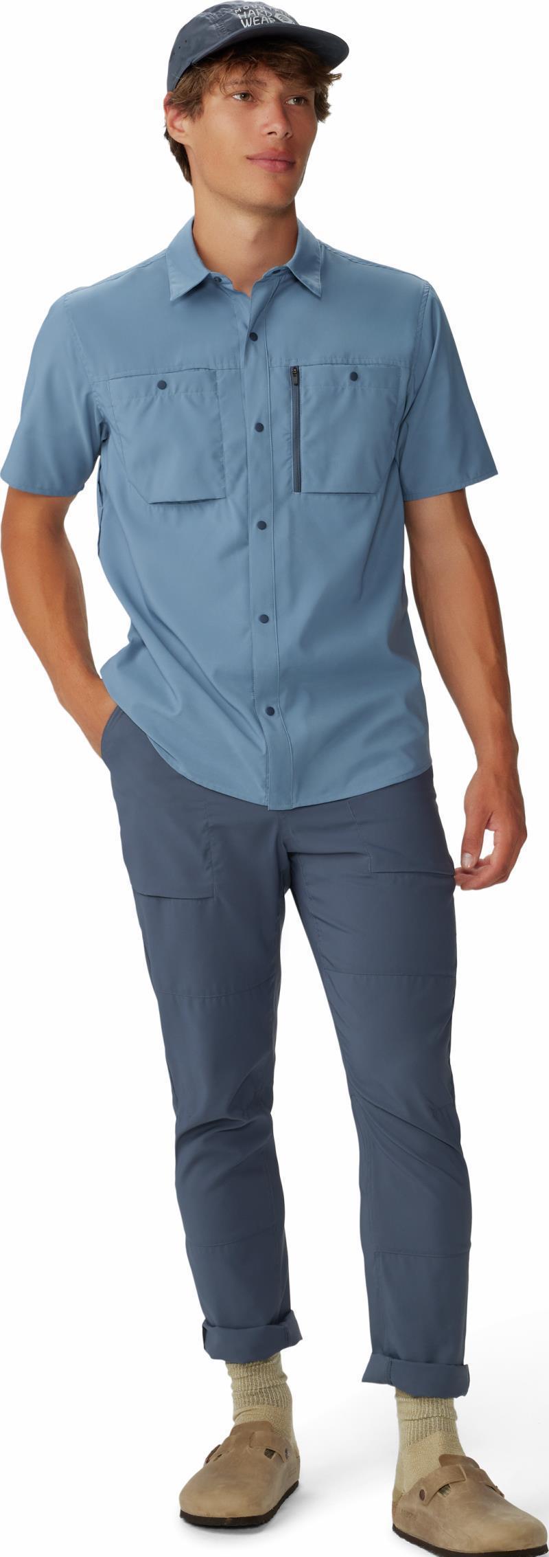 Trail Sender SS - Mens - Light Zinc / Blue Slate 3