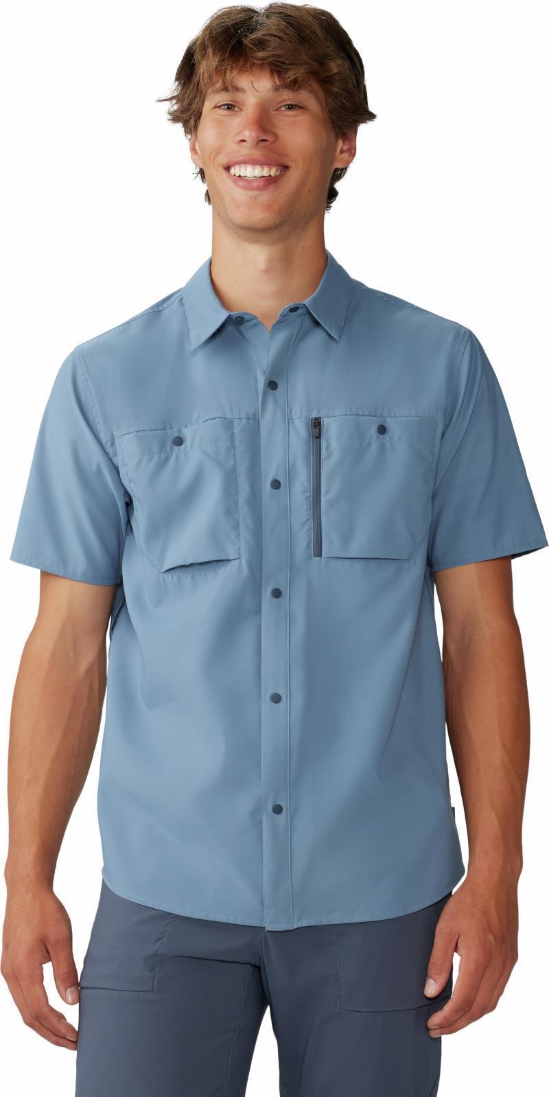 Trail Sender SS - Mens - Light Zinc / Blue Slate 1