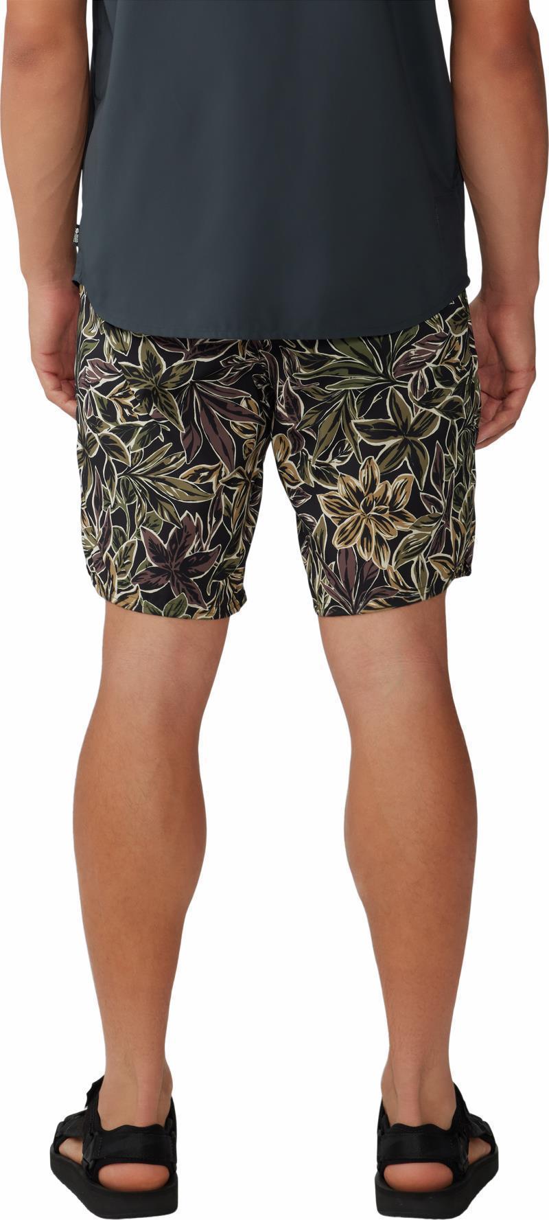 Trail Sender Shorts, 11" Inseam - Mens - Black Floral Print 3