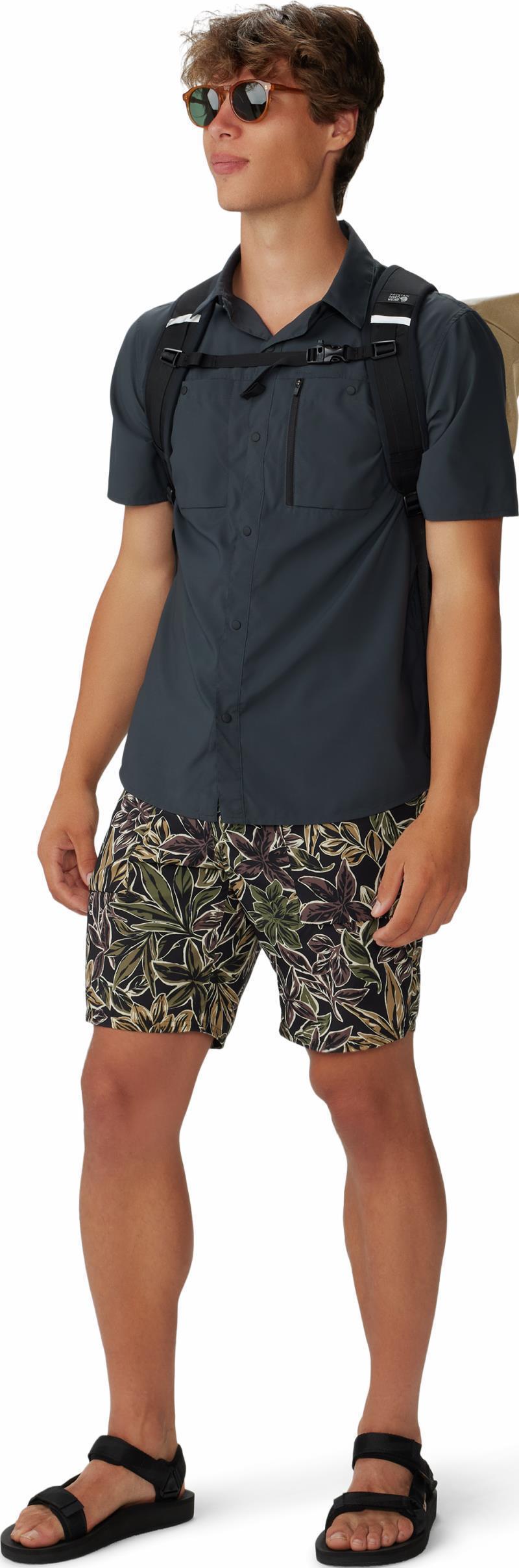 Trail Sender Shorts, 11" Inseam - Mens - Black Floral Print 4